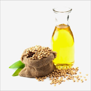 Refined Soybean Oil in clear bottle with light golden color – premium cooking oil exported wholesale by LPL SRL GIDA